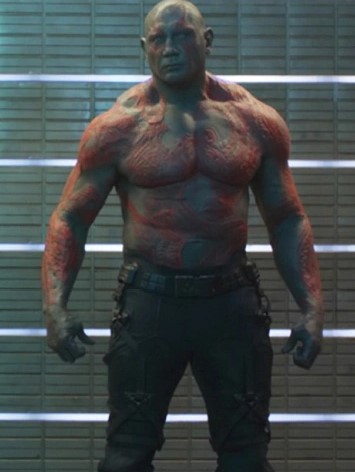 Drax, played by Dave Bautista Guardians of the Galaxy film review